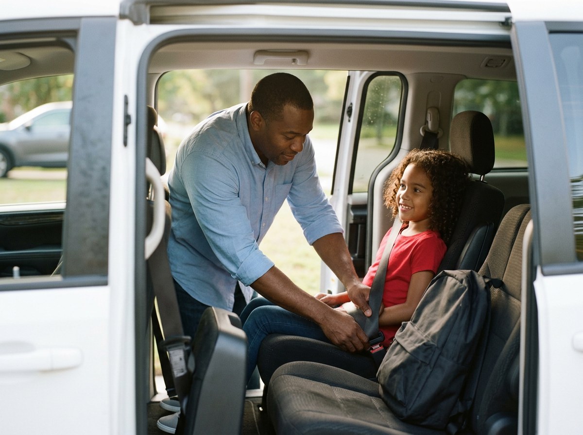 Noah Cares driver ready for the morning route