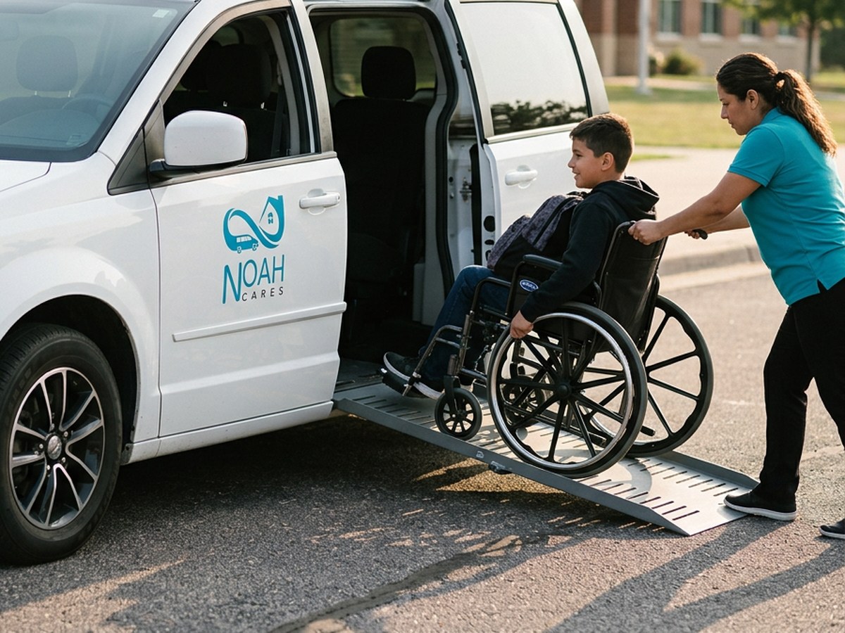 Wheelchair-accessible Noah Cares van