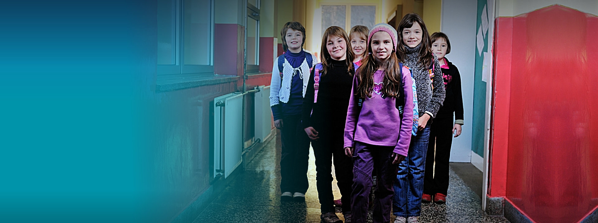 Children inside the school